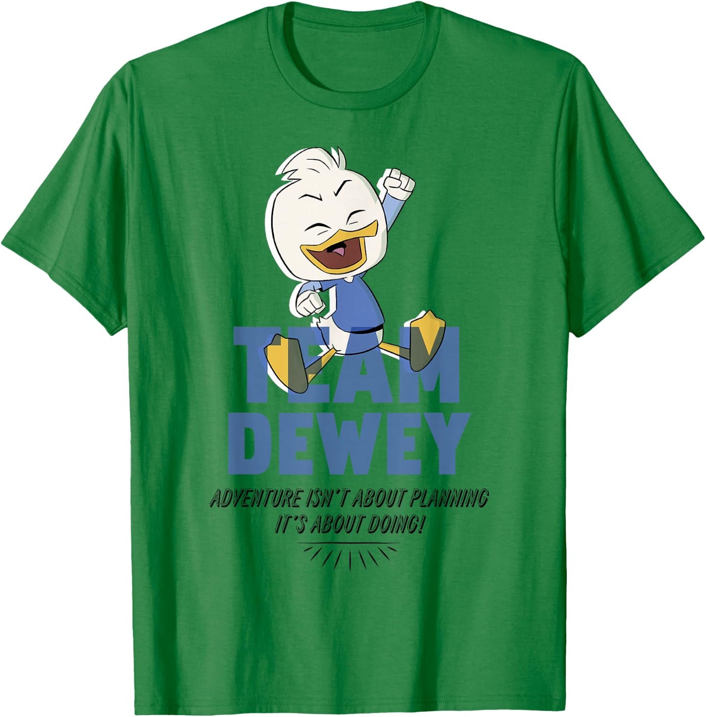 Disney DuckTales Team Dewey Adventure Is About Doing T-Shirt - T-Shirt | Irish Green