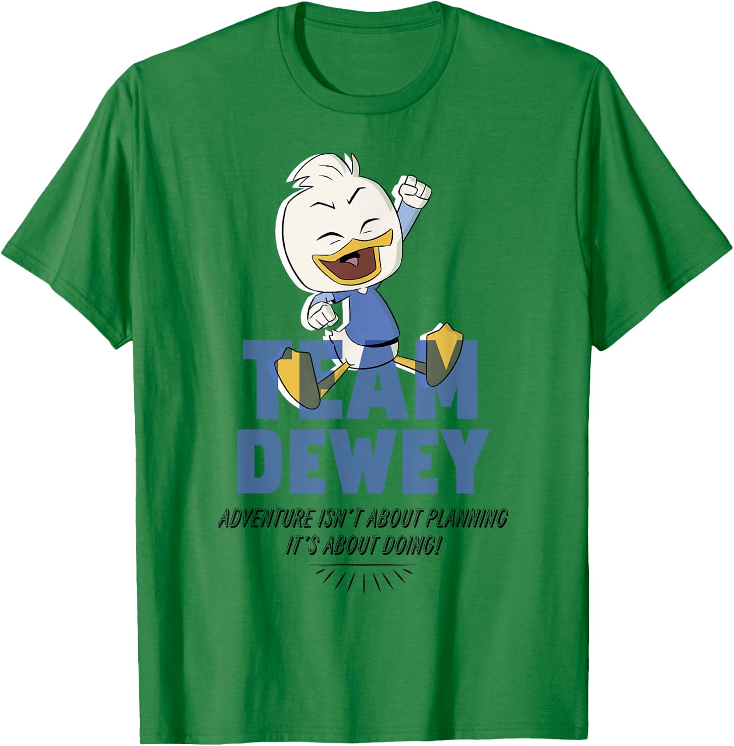Disney DuckTales Team Dewey Adventure Is About Doing T-Shirt - T-Shirt | Irish Green