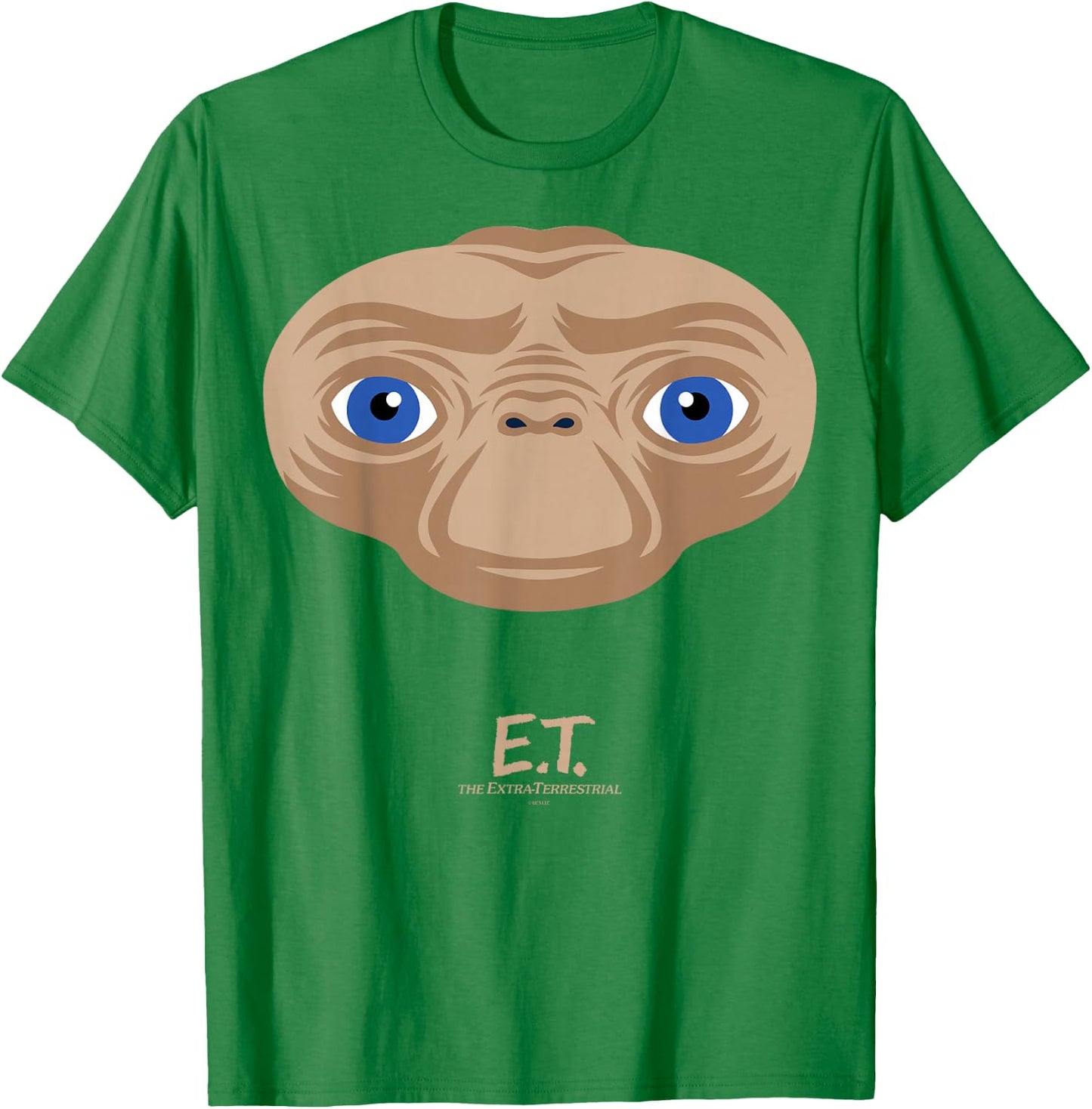 E.T. the Extra-Terrestrial Big Face Stylized T-Shirt - T-Shirt | Irish Green