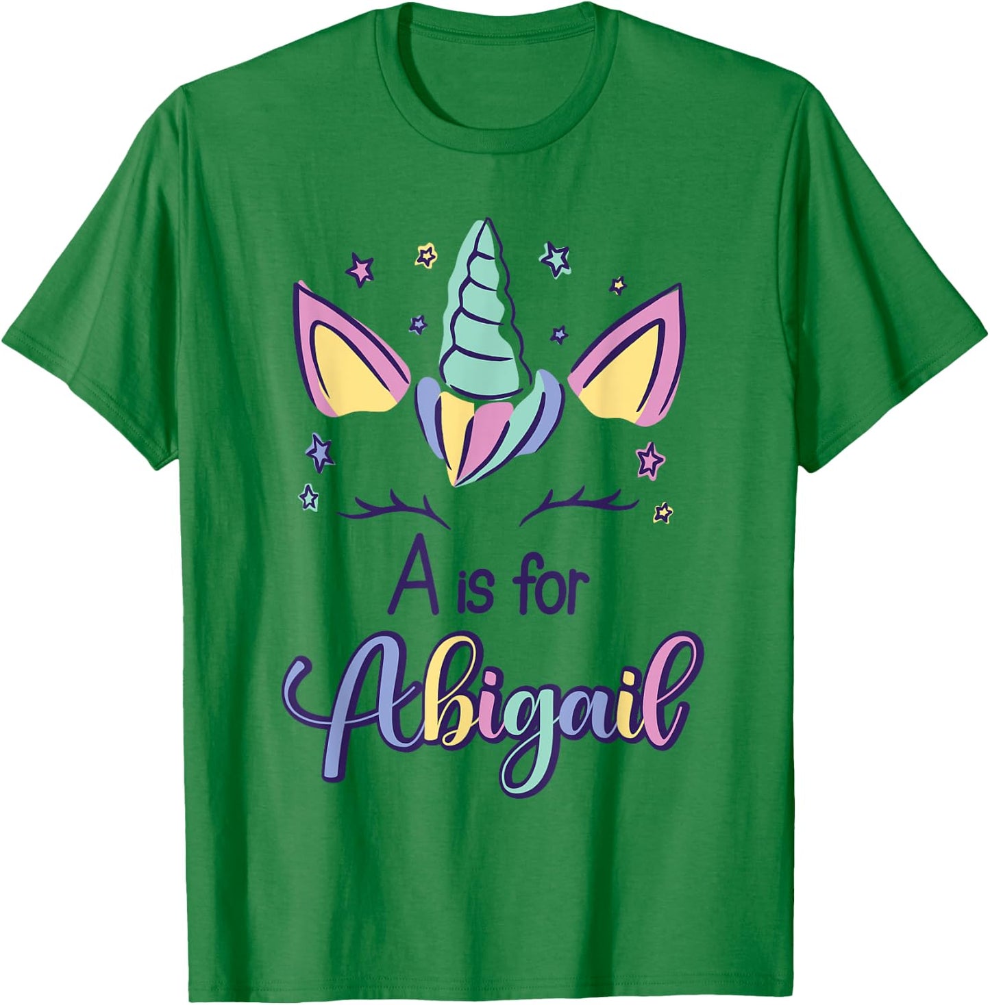 First Name Abigail Personalized A Is For Abigail T-Shirt - T-Shirt | Irish Green