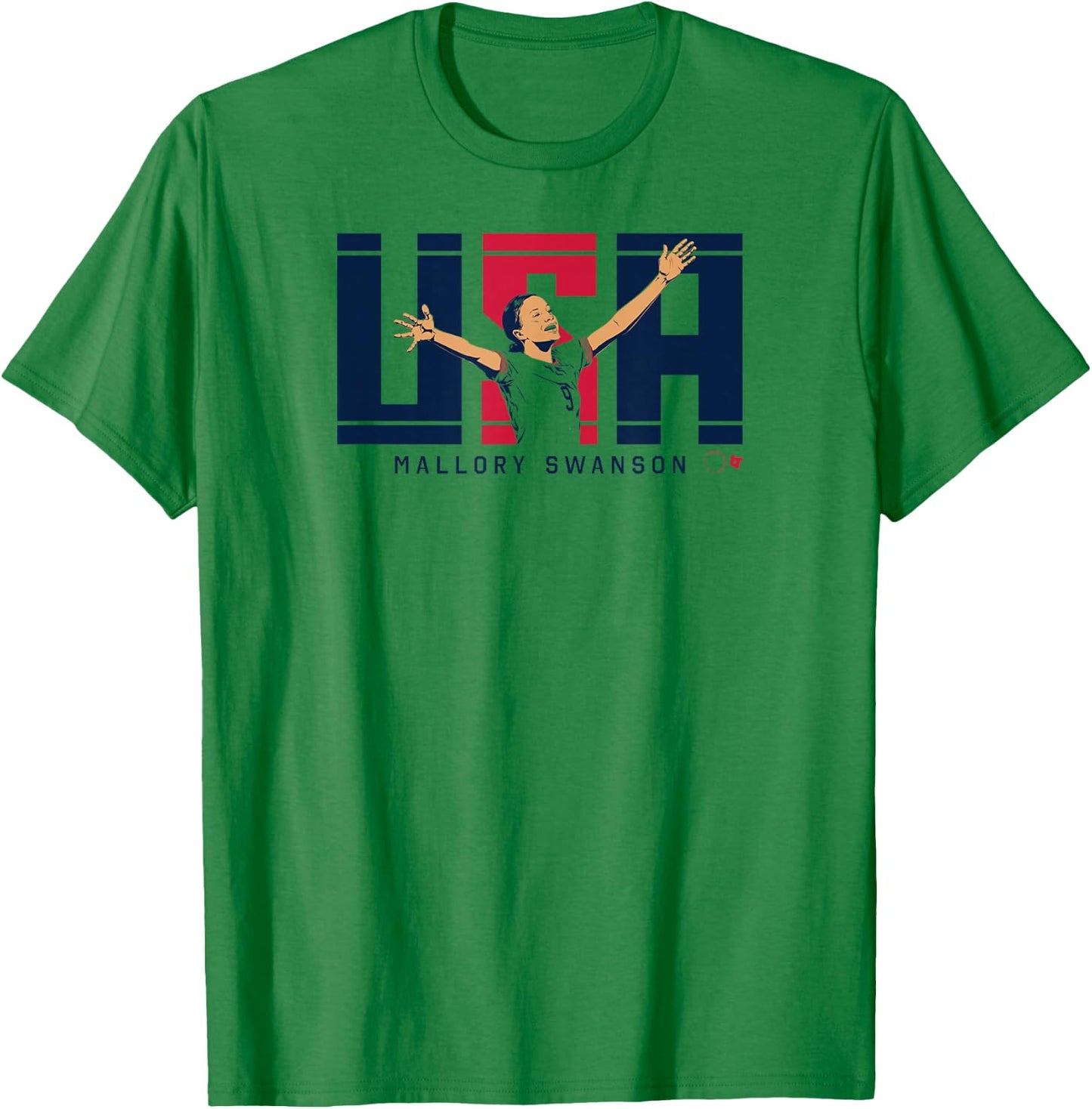 Mallory Swanson - USA - United States Women's Soccer T-Shirt - T-Shirt | Irish Green