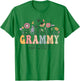 Grammy Est. 2025 Floral Groovy Retro Hippie Wildflower T-Shirt - T-Shirt | Irish Green