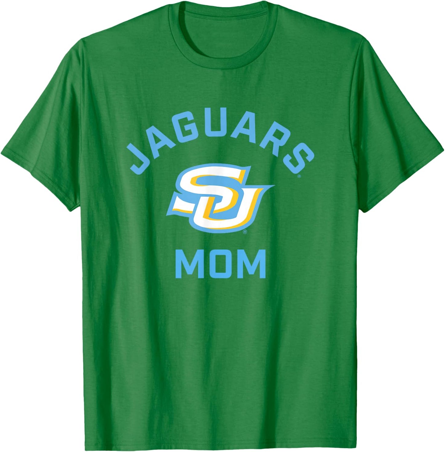 Southern University Jaguars Arched Mom T-Shirt - T-Shirt | Irish Green
