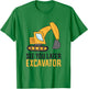 See You Later Excavator Kids Toddler Boys Excavator T-Shirt - T-Shirt | Irish Green