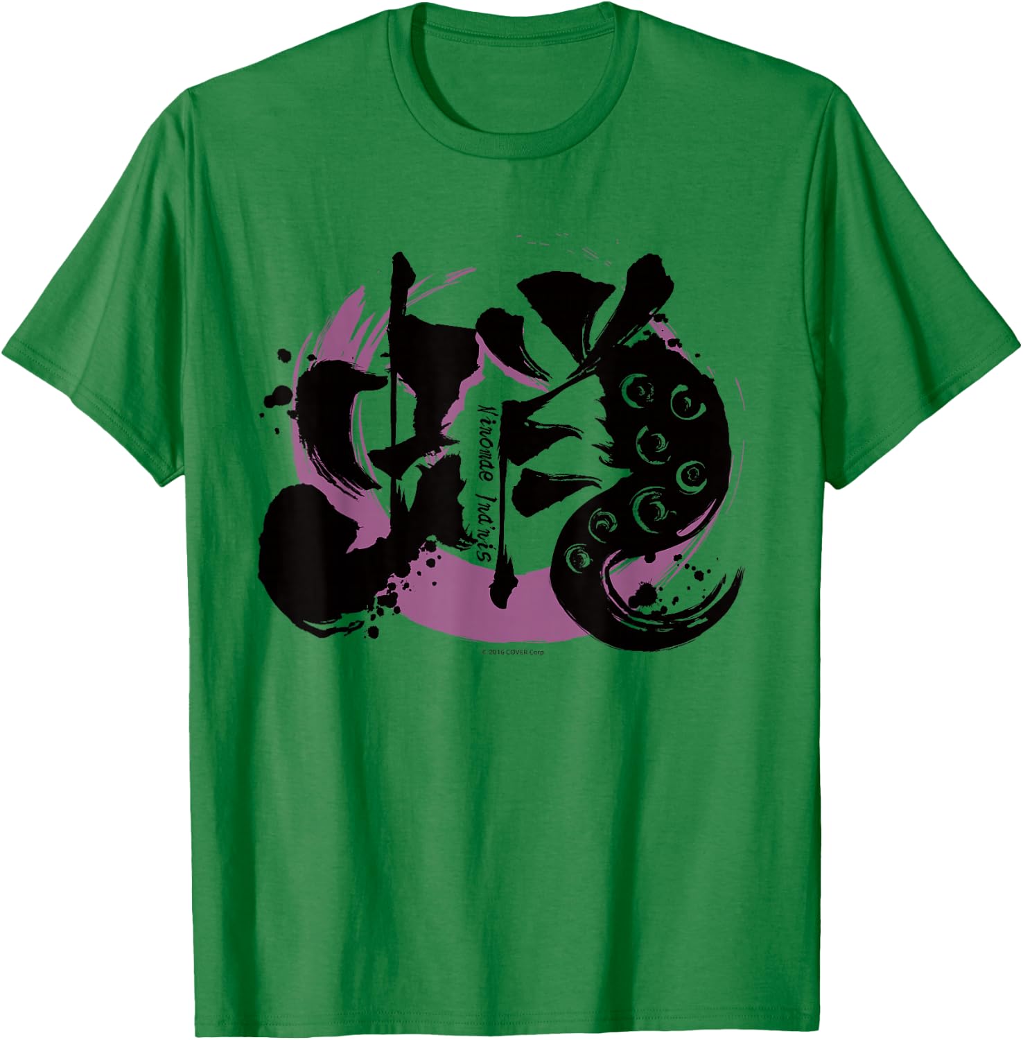 【Ninomae Ina'nis】hololive KANJI - 蛸 T-Shirt - T-Shirt | Irish Green