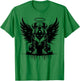 Bulldog With Wings Of An Angel Men Women T-Shirt - T-Shirt | Irish Green
