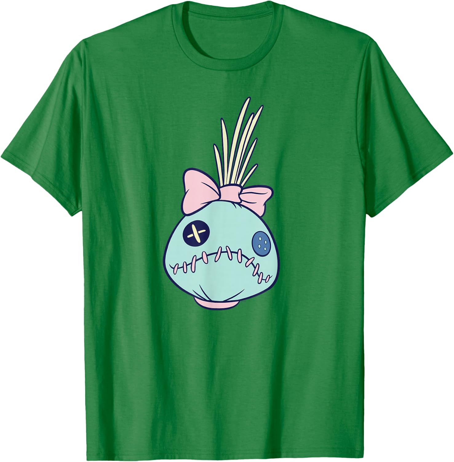 Disney Lilo & Stitch Lilo’s Rag Doll Scrump Big Face Costume T-Shirt - T-Shirt | Irish Green