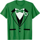 Leprechaun Costume Tuxedo Funny St. Patrick's Day T-Shirt - T-Shirt | Irish Green