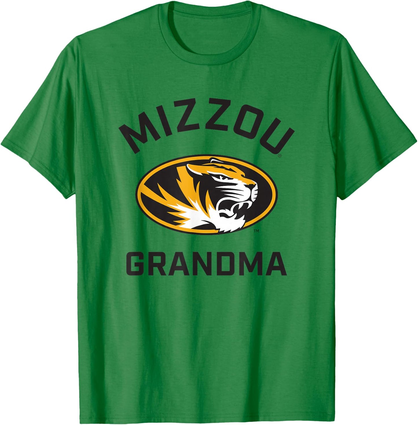 University of Missouri Mizzou Tigers Arched Grandma T-Shirt - T-Shirt | Irish Green