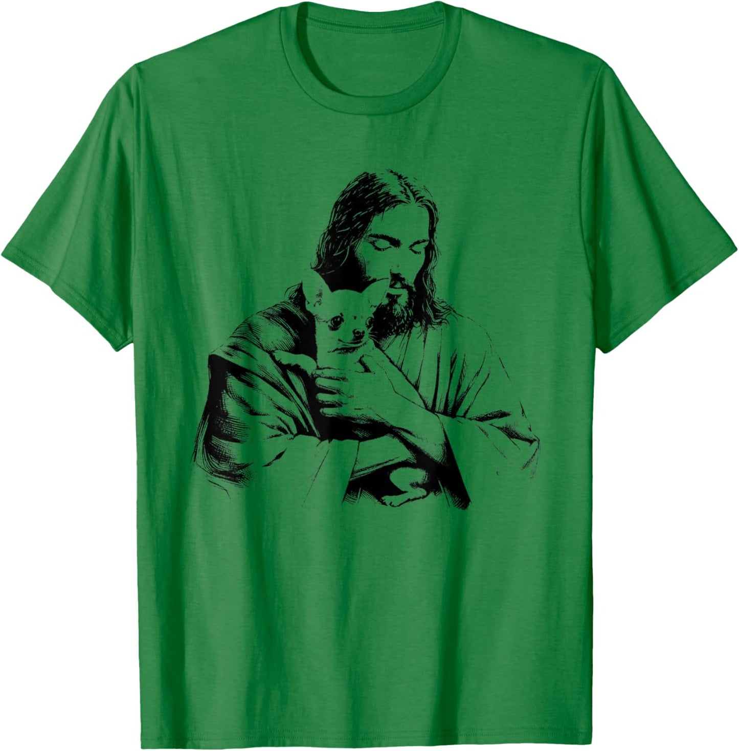Jesus Chihuahua Dog - Funny Christian Religious Dog Lover T-Shirt - T-Shirt | Irish Green