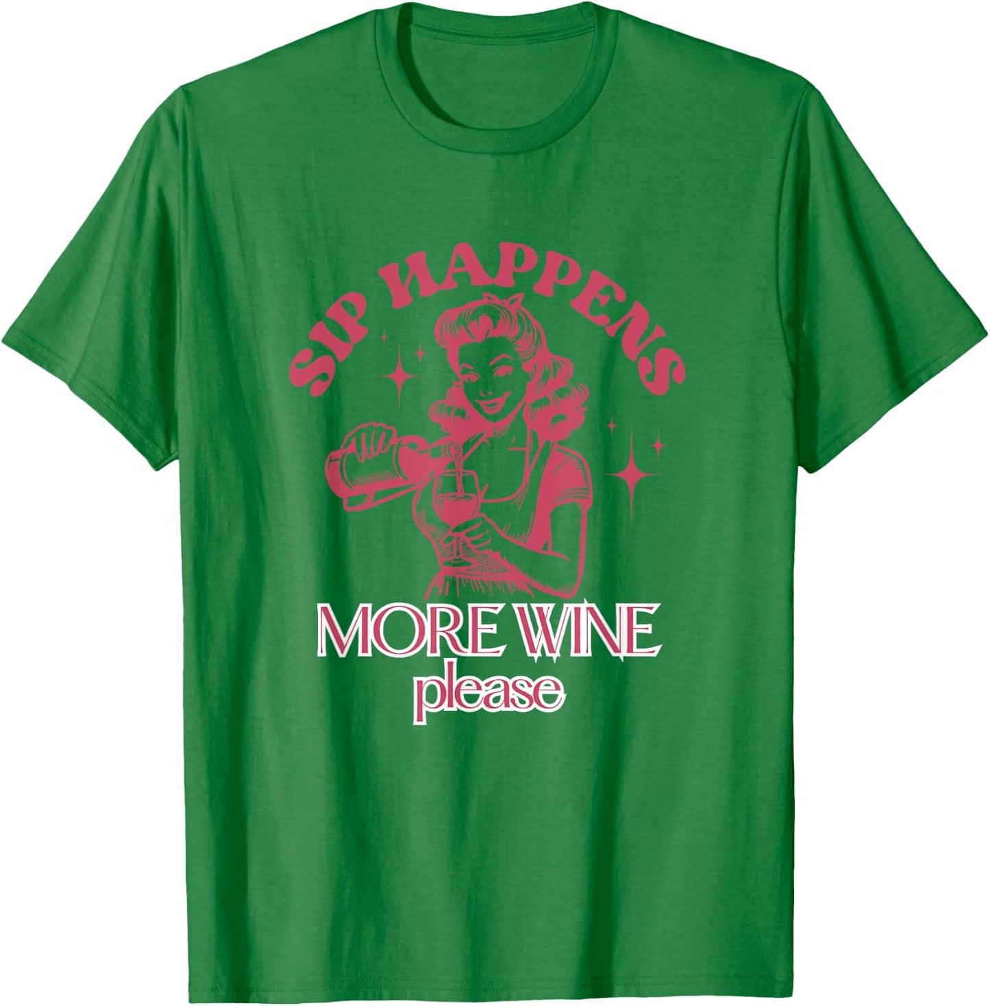 Red & White Wine Tasting - Wine T-Shirt - T-Shirt | Irish Green