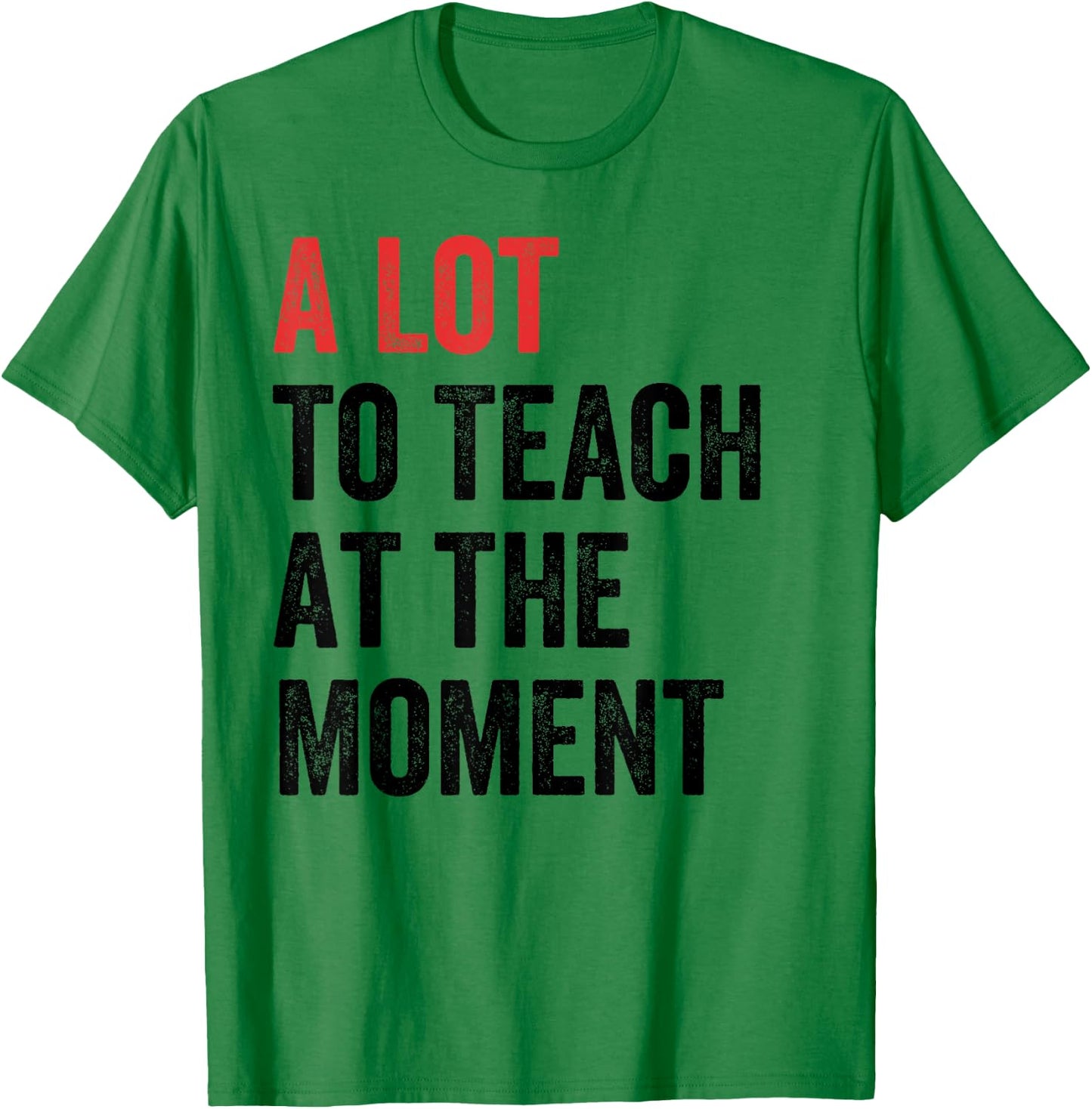 A Lot to Teach at the Moment Women's Men's Teacher T-Shirt - T-Shirt | Irish Green