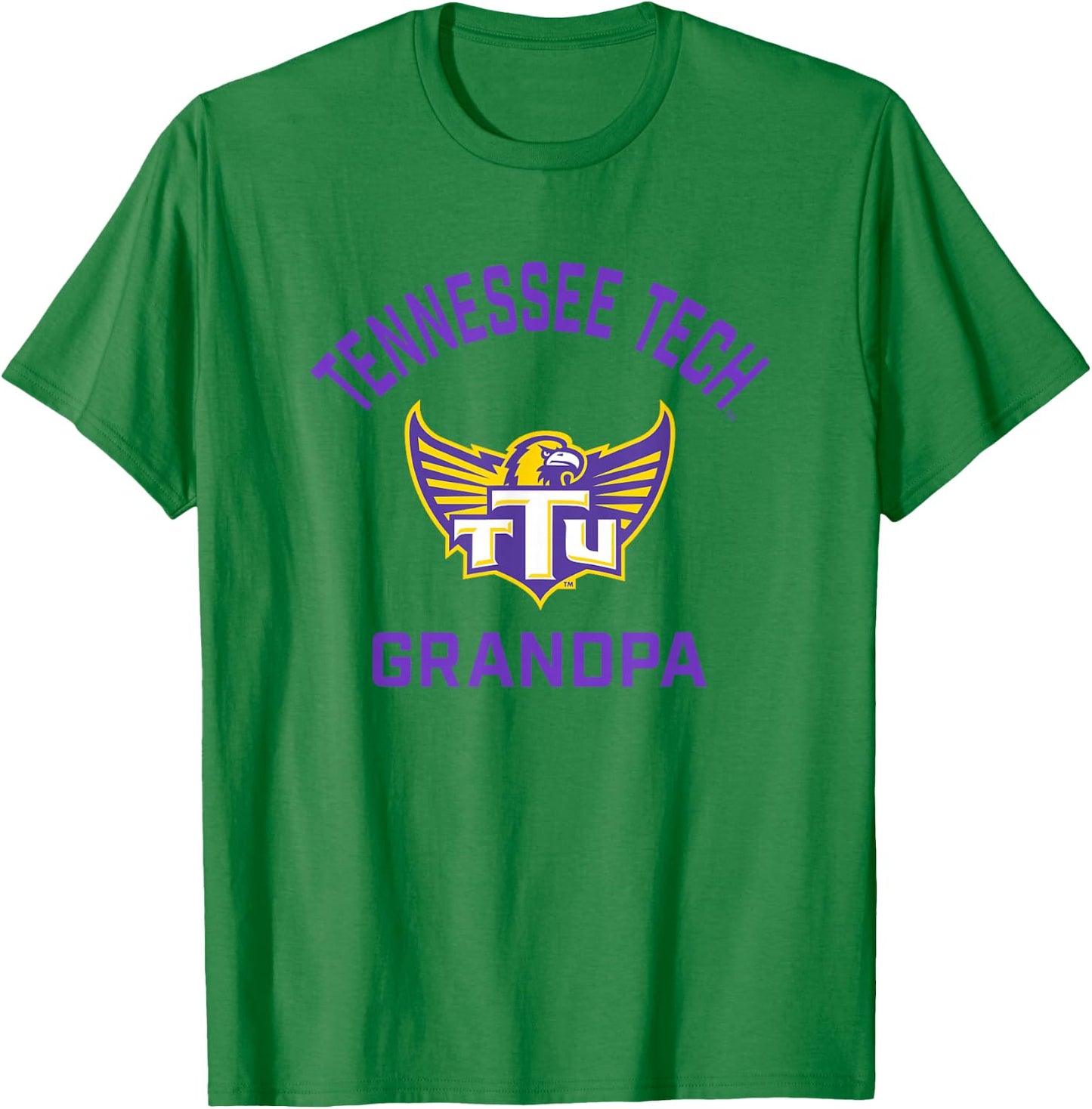 Tennessee Tech Golden Eagles Arched Grandpa T-Shirt - T-Shirt | Irish Green