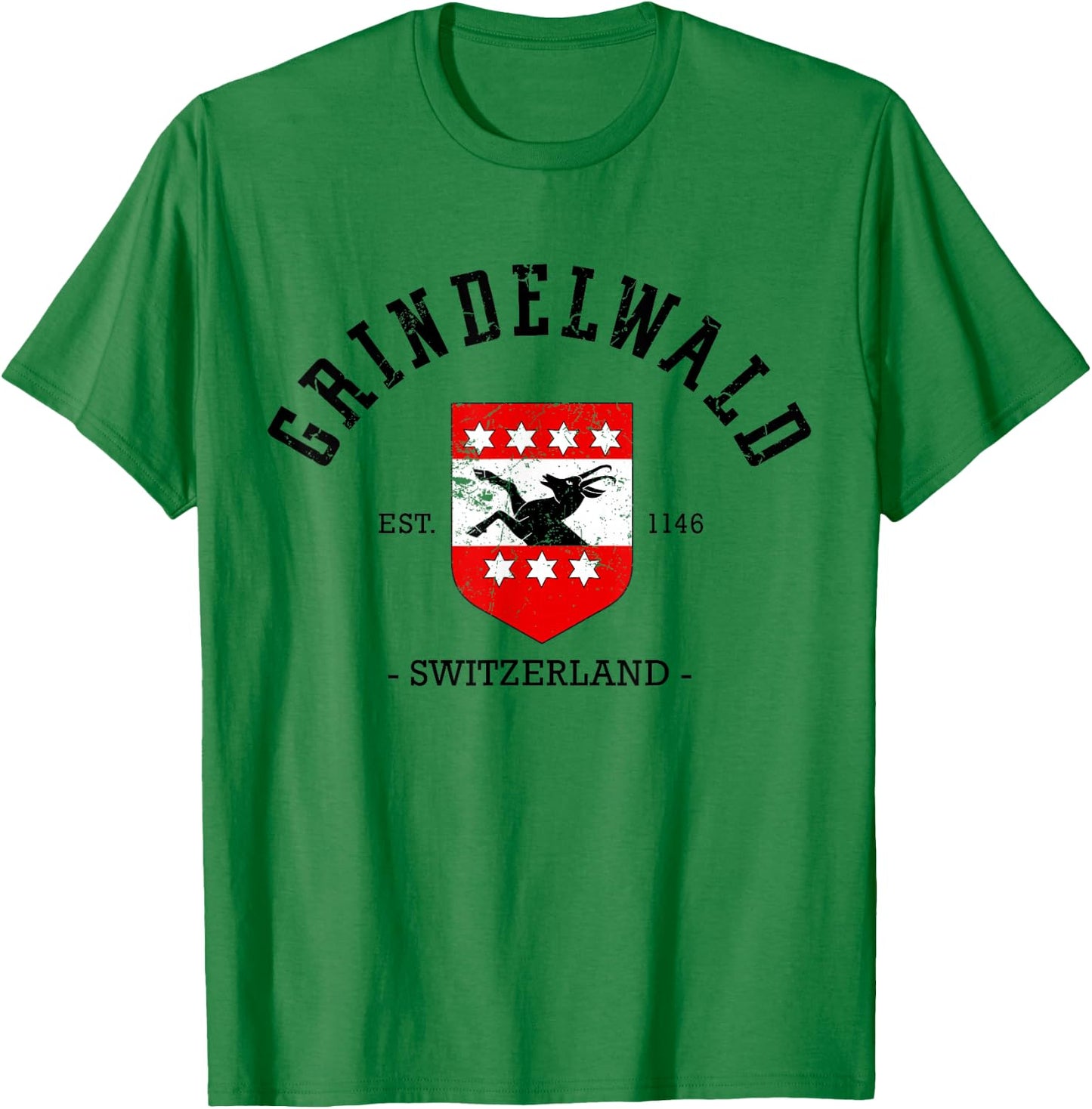 Grindelwald Switzerland Girls Trip Vacation Travel Souvenir T-Shirt - T-Shirt | Irish Green