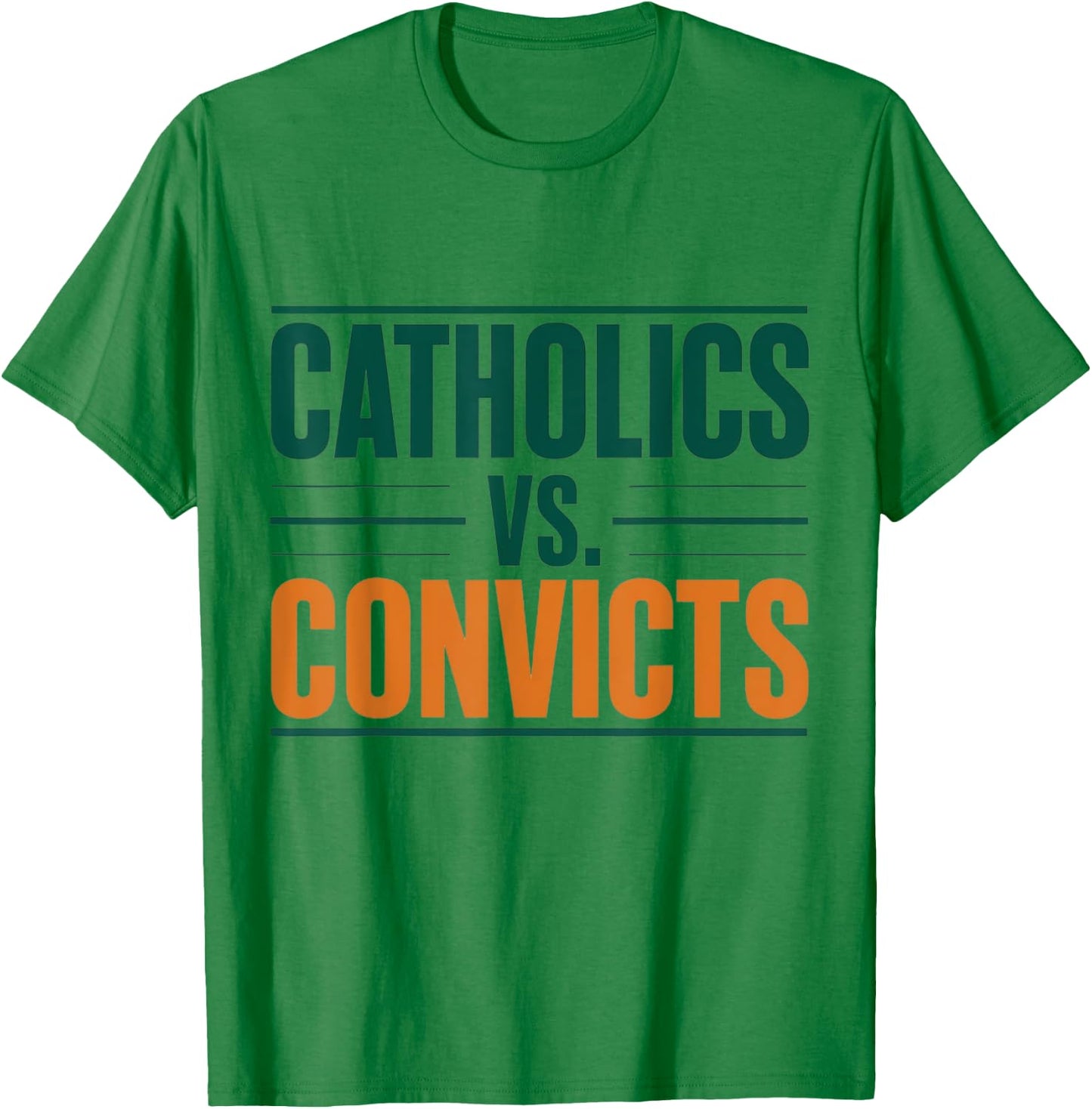 Classic Catholics vs Convicts 1988 T-Shirt - T-Shirt | Irish Green