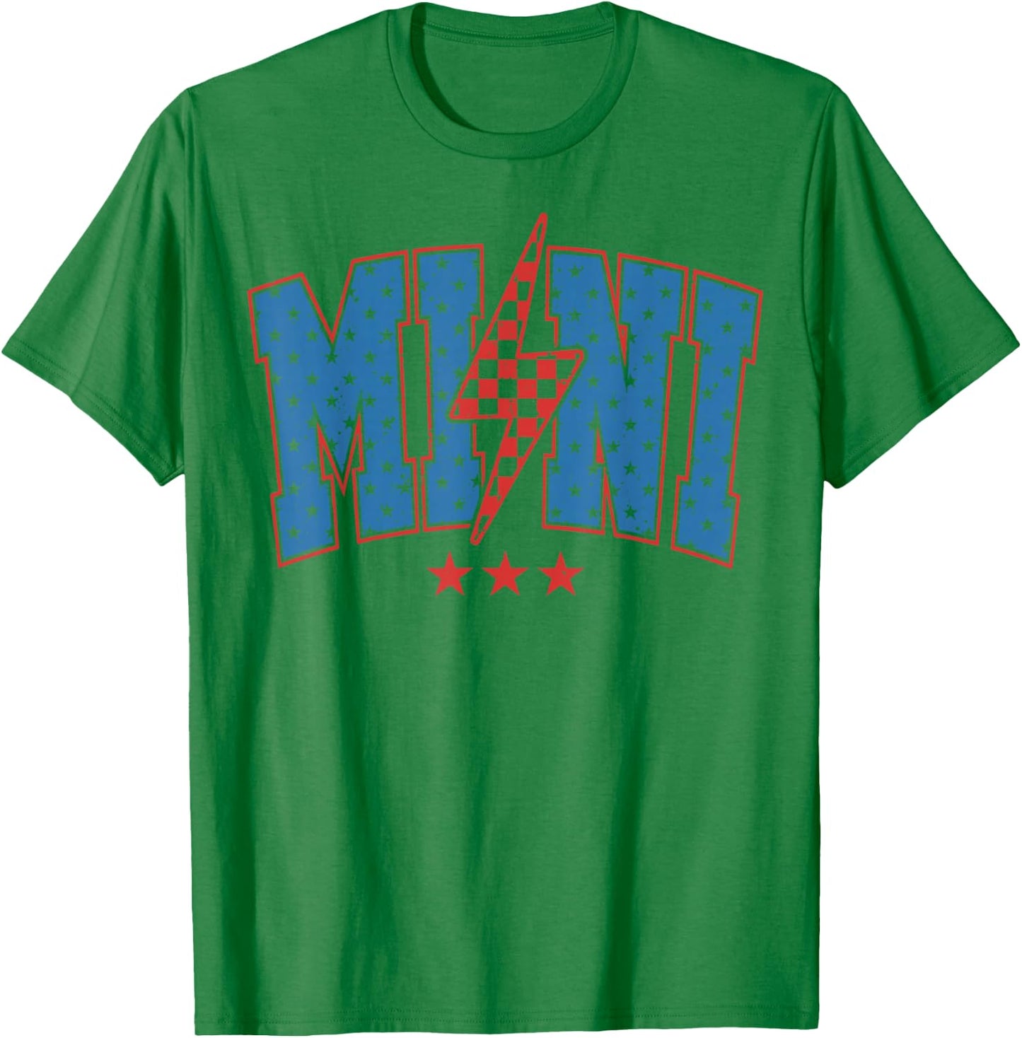 American Mama and Mini 4th of July , Mini lignting bolt T-Shirt - T-Shirt | Irish Green