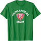 Radford University Highlanders Arched Mom T-Shirt - T-Shirt | Irish Green