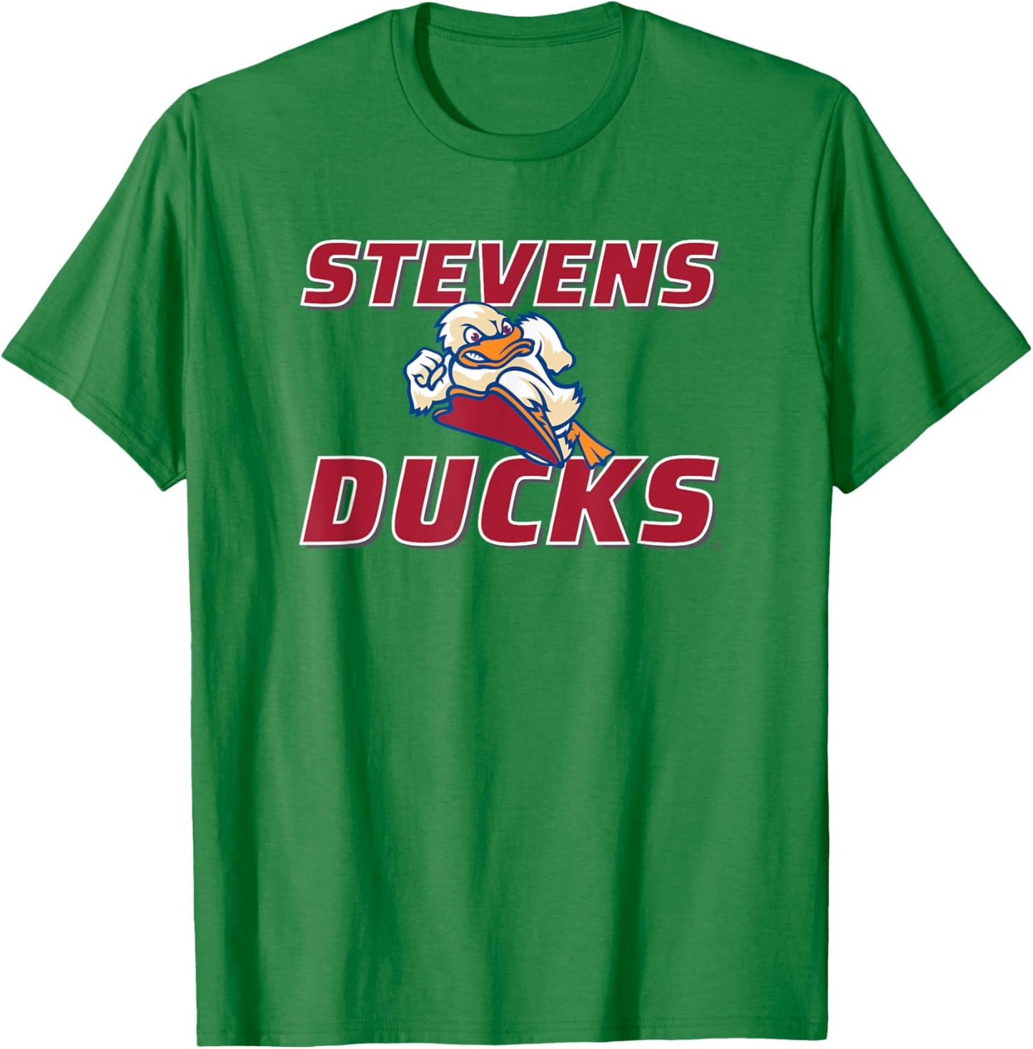 Stevens Institute of Technology Stevens Ducks Logo T-Shirt - T-Shirt | Irish Green