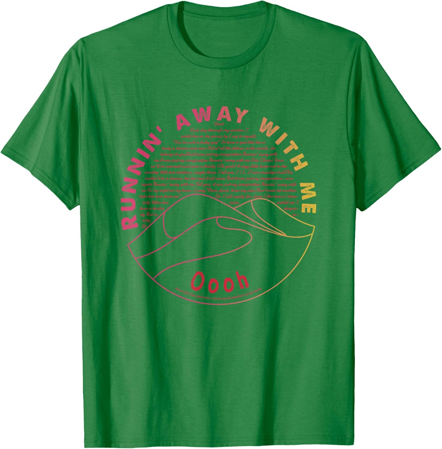 Just My Imagination Running Away With Me Lyric Temptations T-Shirt - T-Shirt | Irish Green