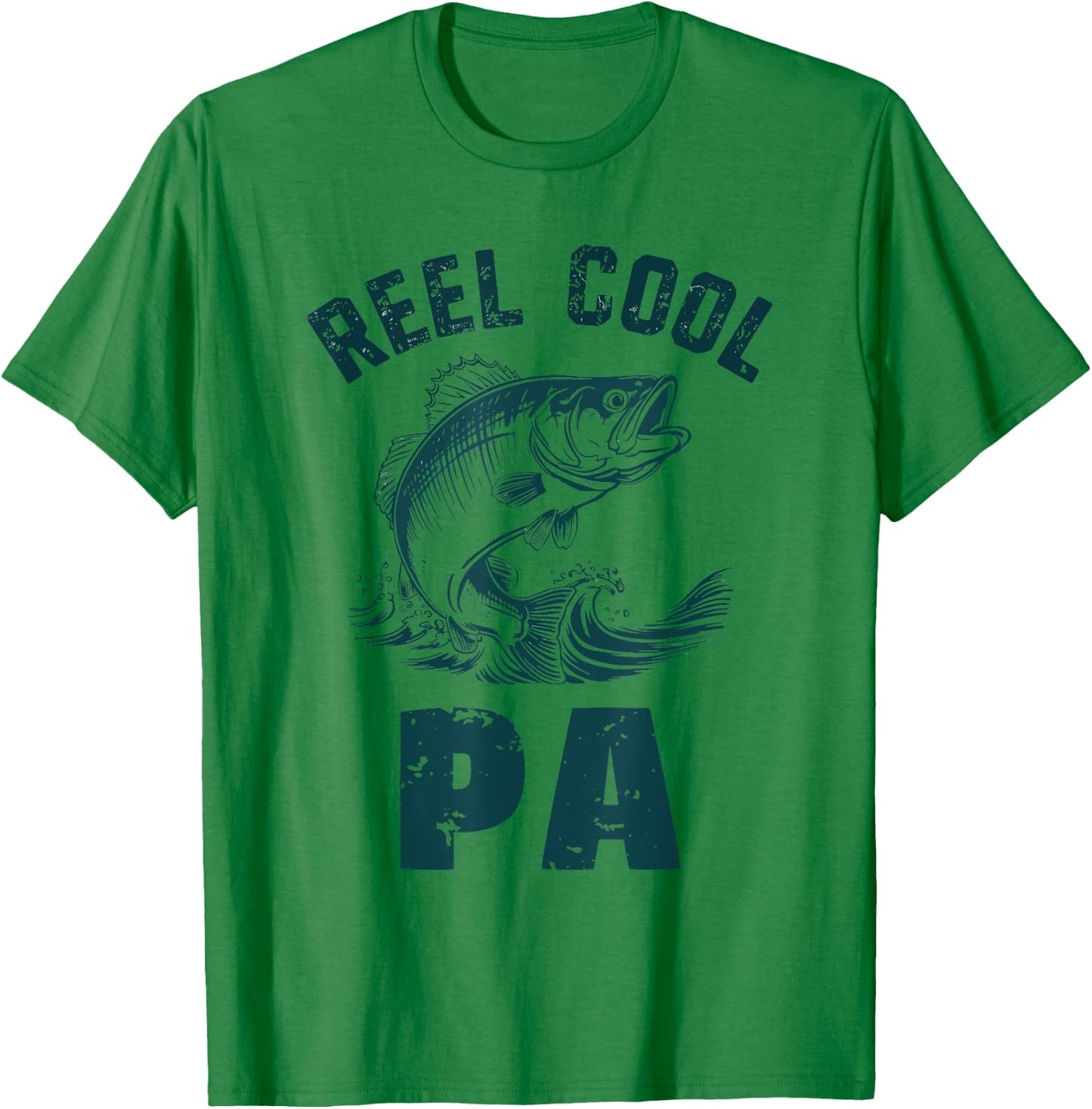 Reel Cool Pa Fishing Grandpa Vintage Style T-Shirt - T-Shirt | Irish Green