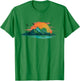Abstract Mountain Landscape at Sunset T-Shirt - T-Shirt | Irish Green