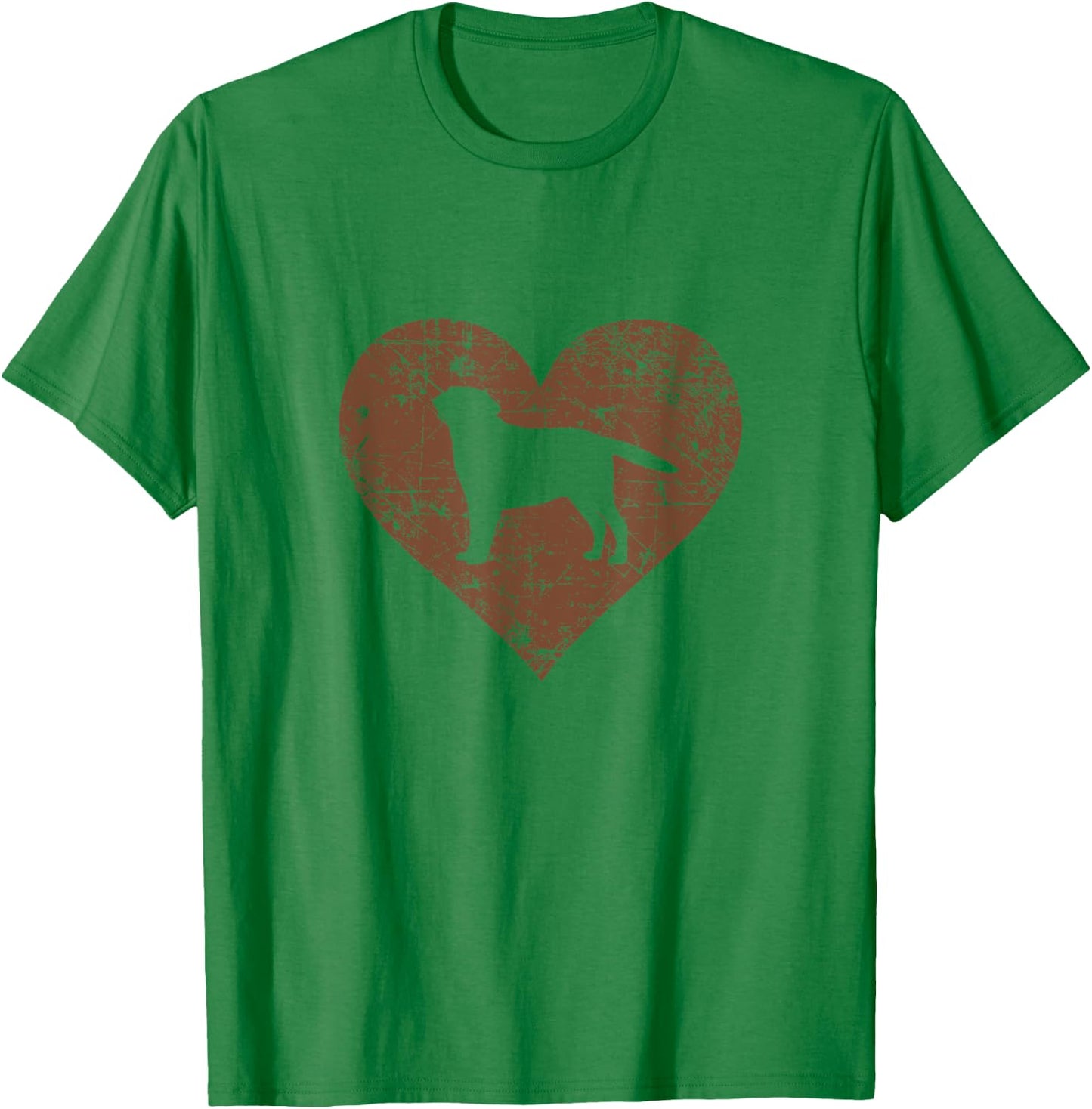 I Love Labrador Shirt Funny Cute Chocolate Dog Owner Gift T-Shirt - T-Shirt | Irish Green