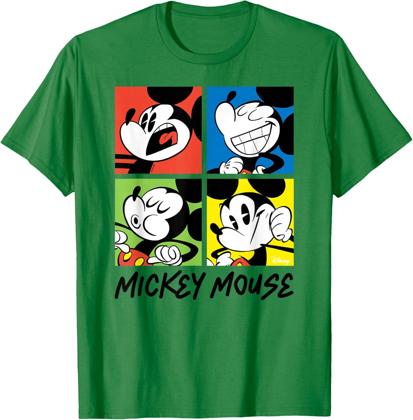 Mickey - Mickey Colorblock Grid T-Shirt - T-Shirt | Irish Green