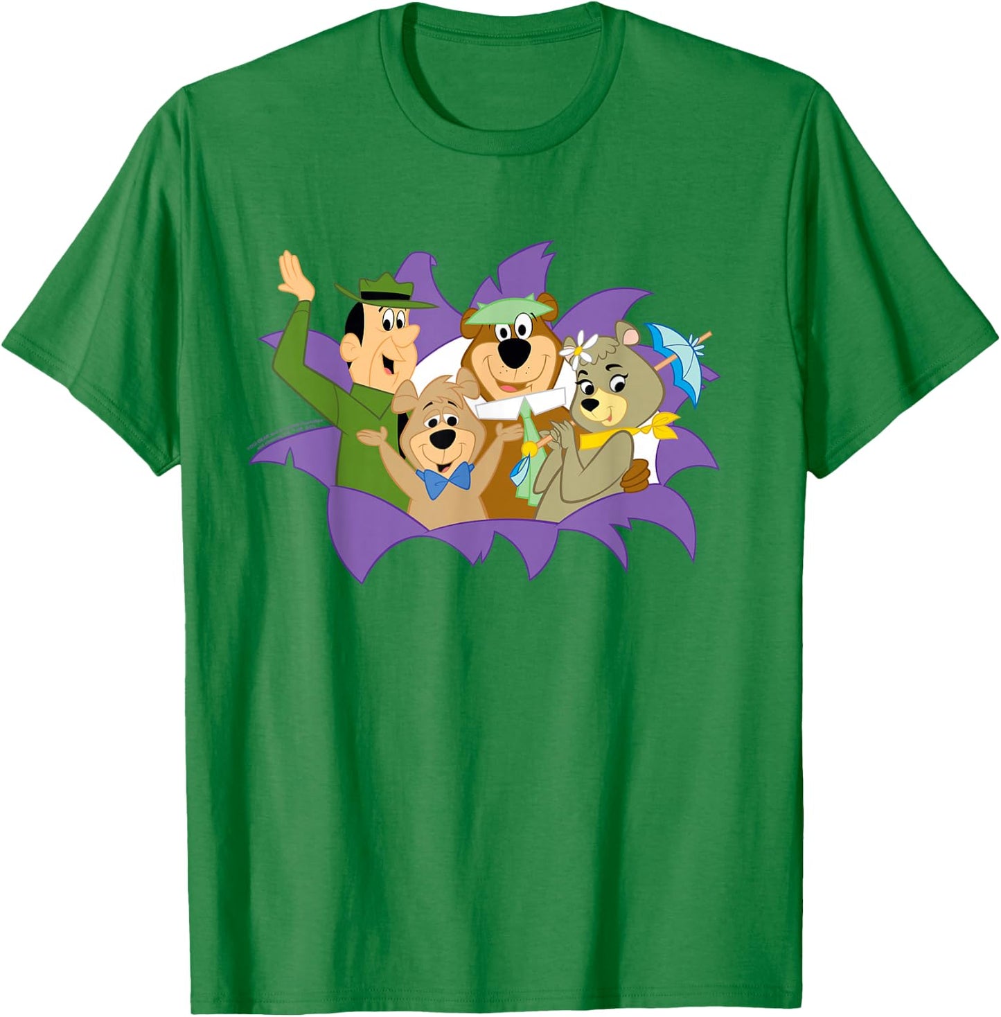 Yogi Bear and Friends That's All Folks T-Shirt - T-Shirt | Irish Green
