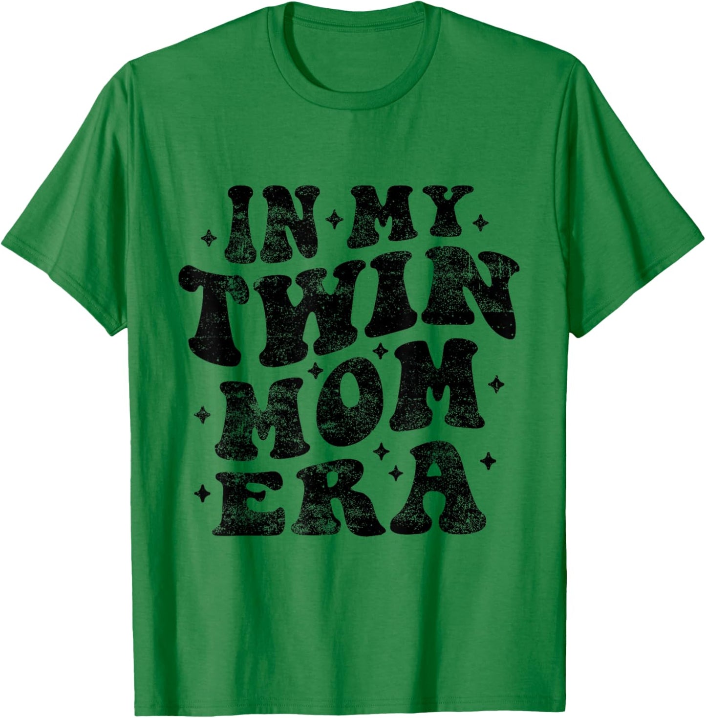 In My Twin Mom Era Funny Twin Mom Mothers Day T-Shirt - T-Shirt | Irish Green