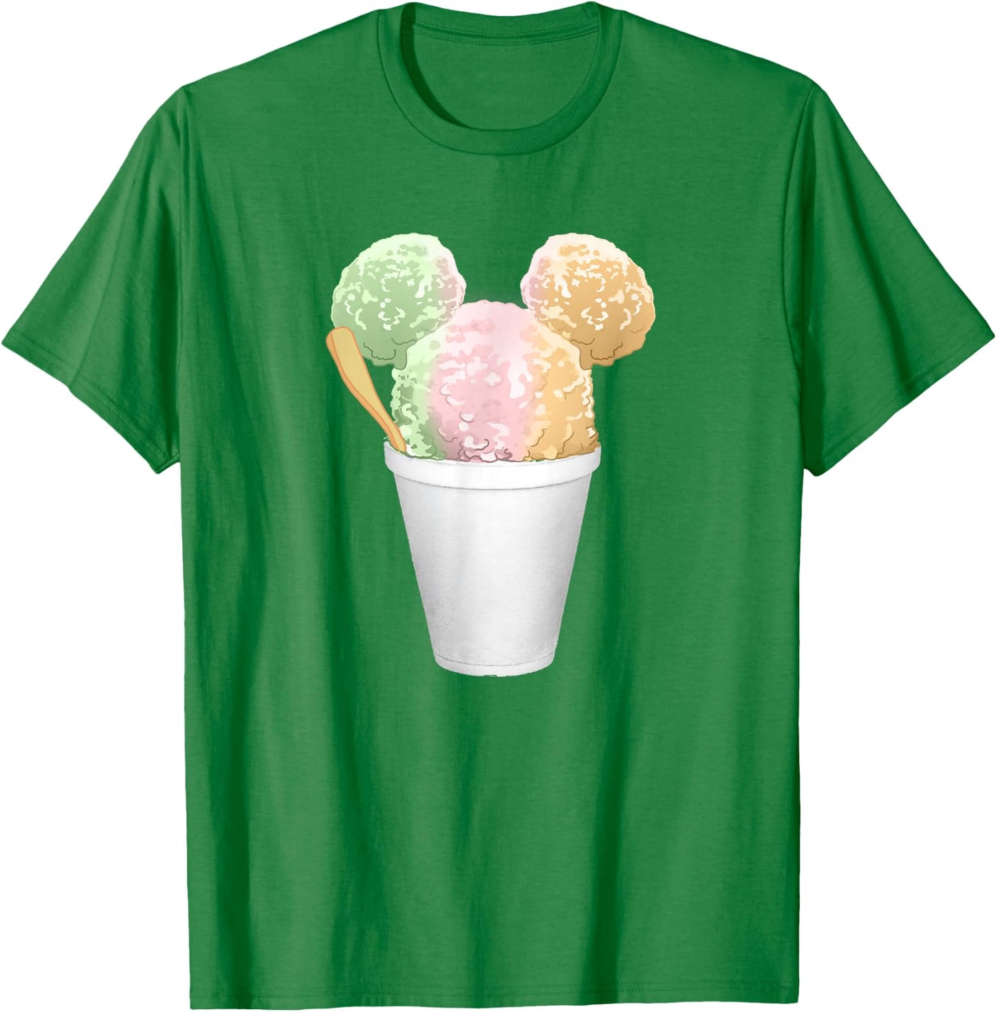 Disney Mickey and Friends Shaved Ice Mickey Ears T-Shirt - T-Shirt | Irish Green