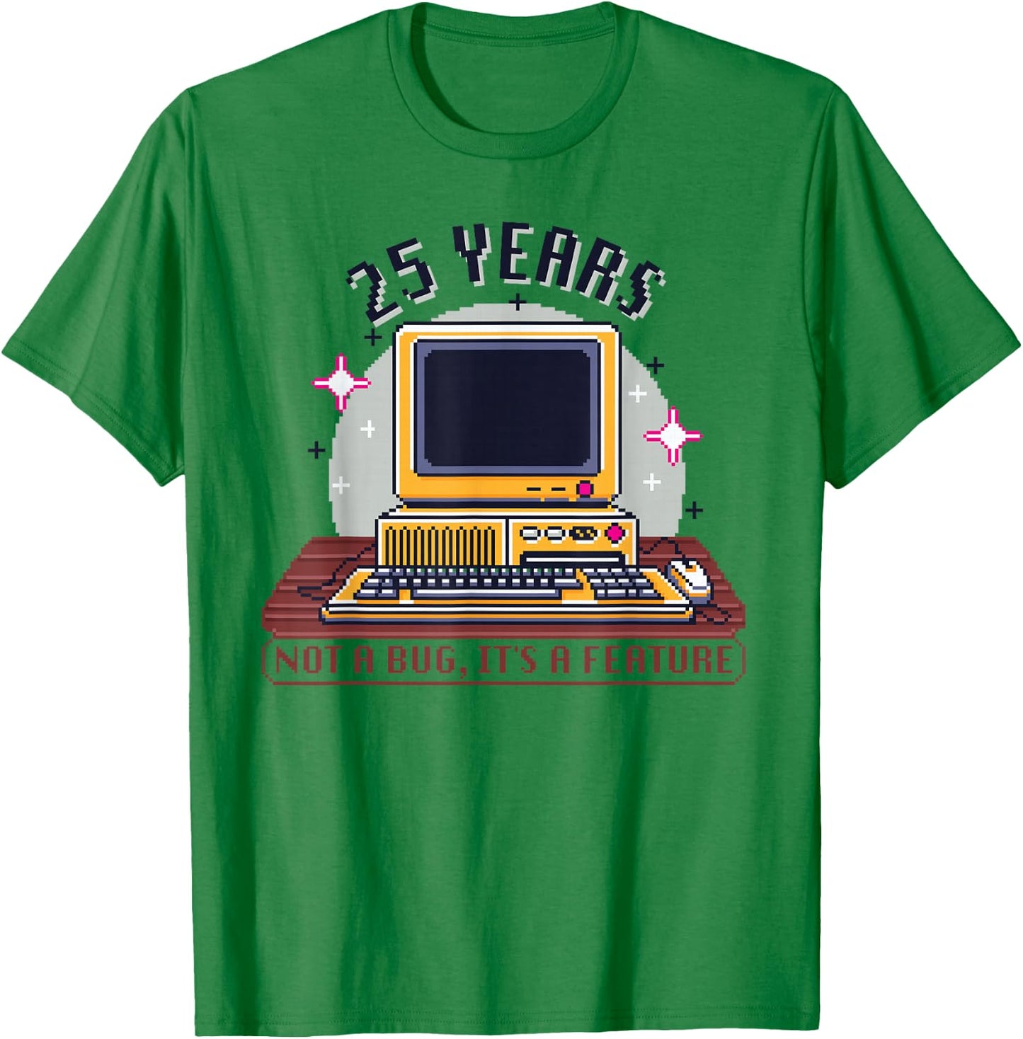 25 Year Old - Computer Nerd Funny Programmer 25th Birthday T-Shirt - T-Shirt | Irish Green
