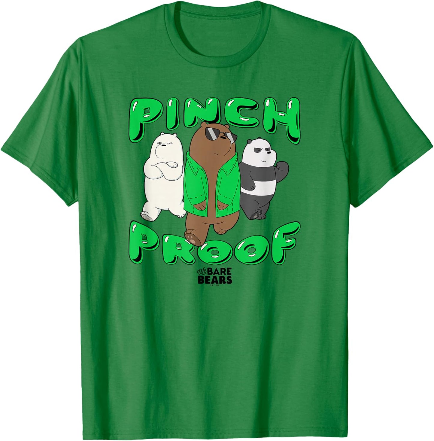We Bare Bears St. Patrick's Day Pinch Proof Too Cool T-Shirt - T-Shirt | Irish Green