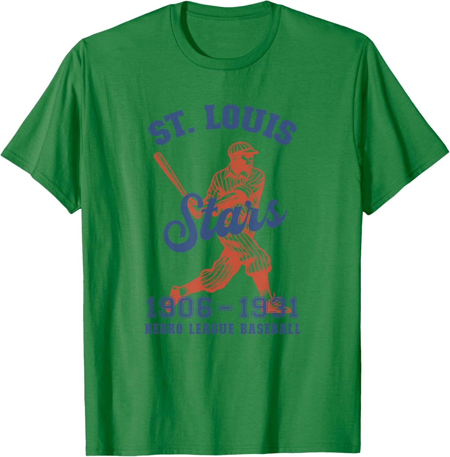 Vintage St. Louis Negro League Baseball Black History Month T-Shirt - T-Shirt | Irish Green