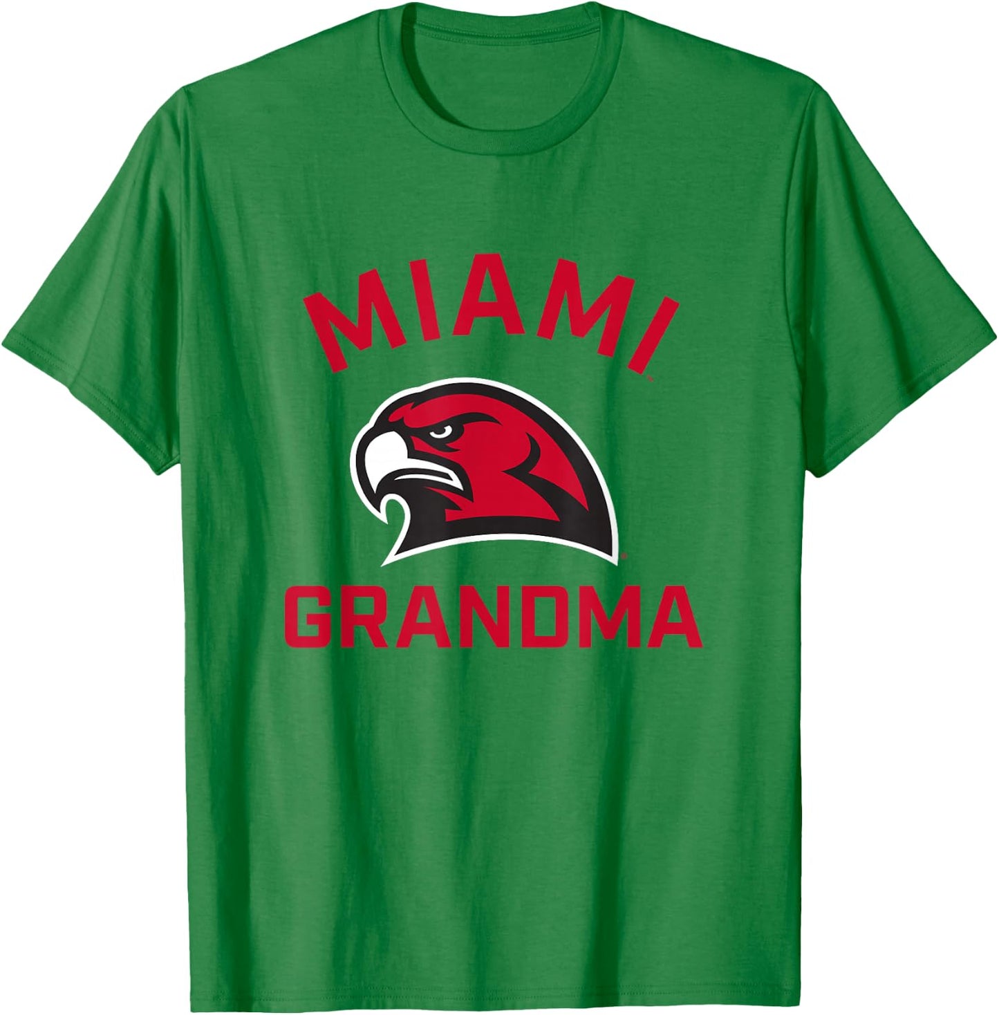 Miami University Ohio Redhawks Arched Grandma T-Shirt - T-Shirt | Irish Green