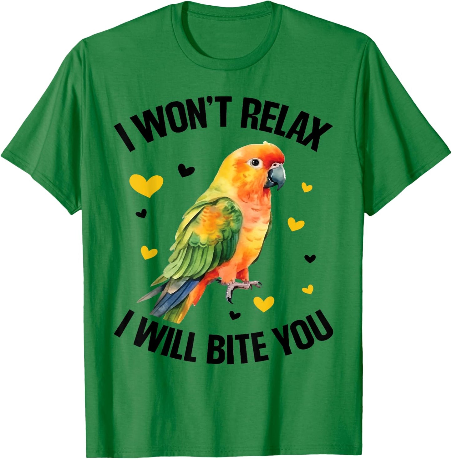 Sun Conure Bed Sun Conure Food Sun Conures Sunconure T-Shirt - T-Shirt | Irish Green