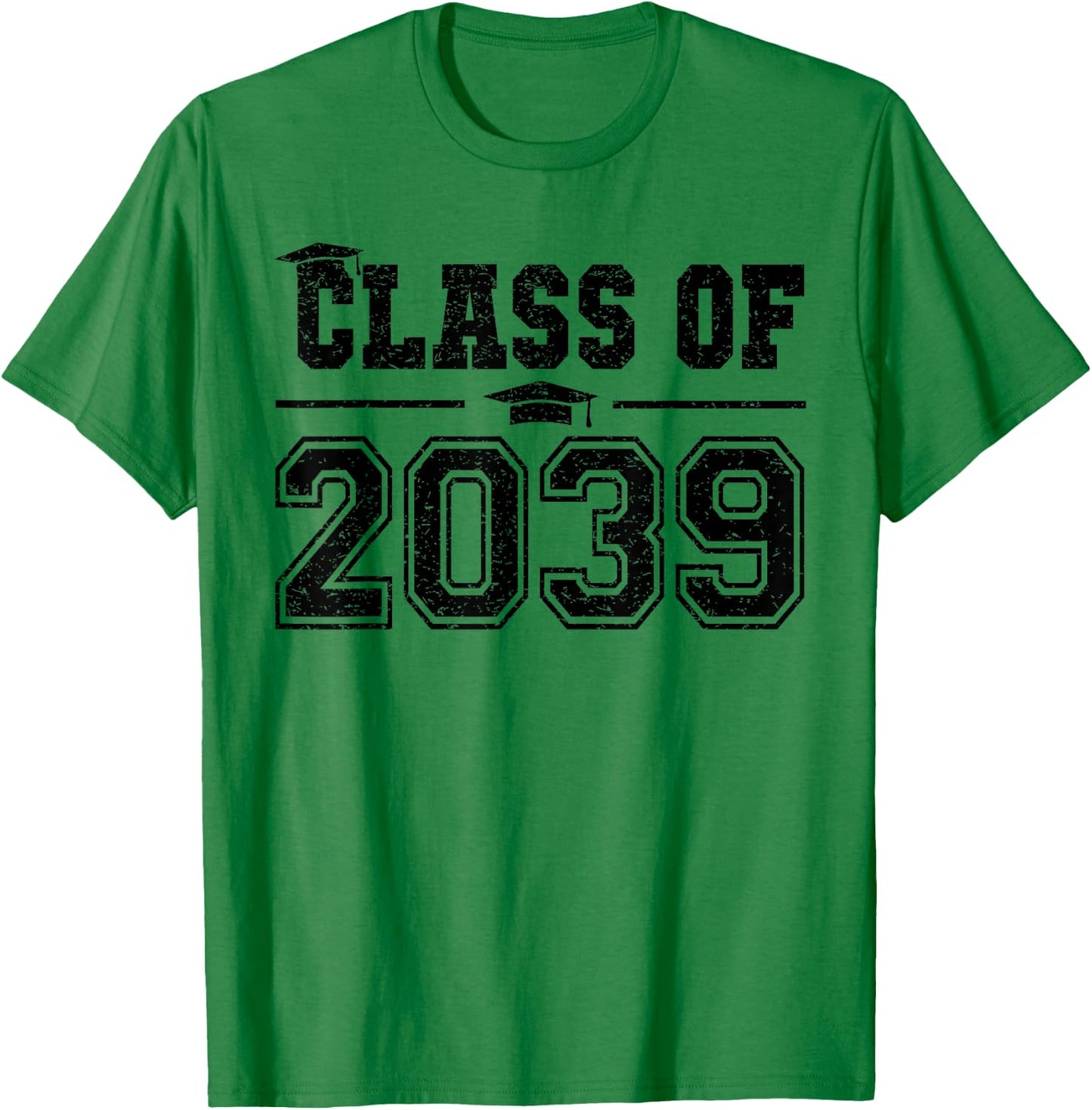 Class of 2039 Grow With Me Graduation First Day of School T-Shirt - T-Shirt | Irish Green