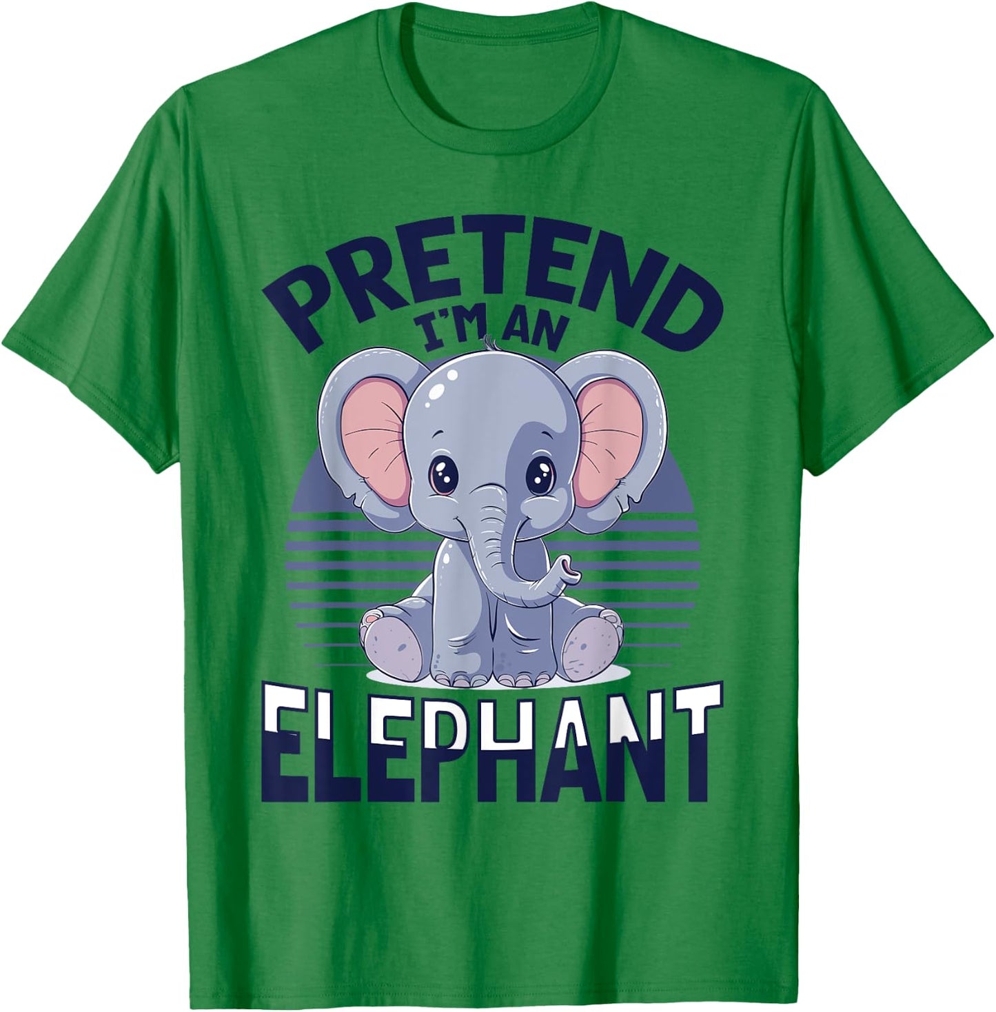 Funny Elephant Animal Pretend I'm A Elephant T-Shirt - T-Shirt | Irish Green