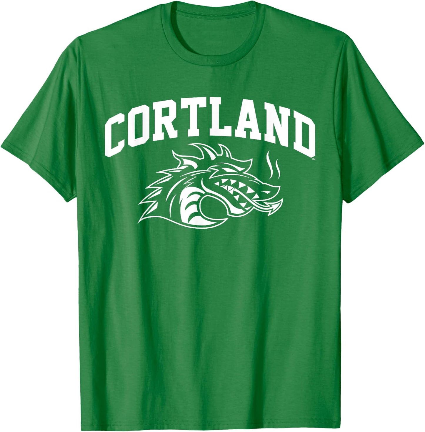 SUNY Cortland Red Dragons Athletics Logo T-Shirt - T-Shirt | Irish Green