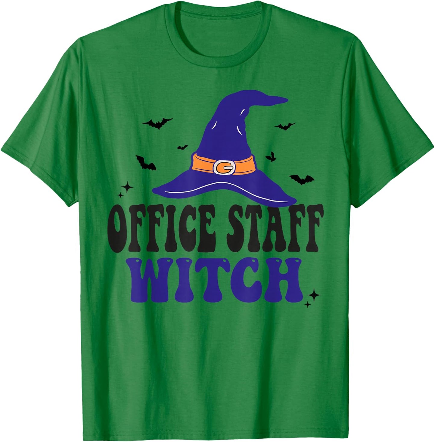 Office Staff Witch Funny Halloween Matching Group Costume T-Shirt - T-Shirt | Irish Green