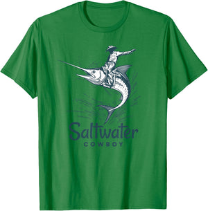 Saltwater Cowboy T-Shirt - T-Shirt | Irish Green