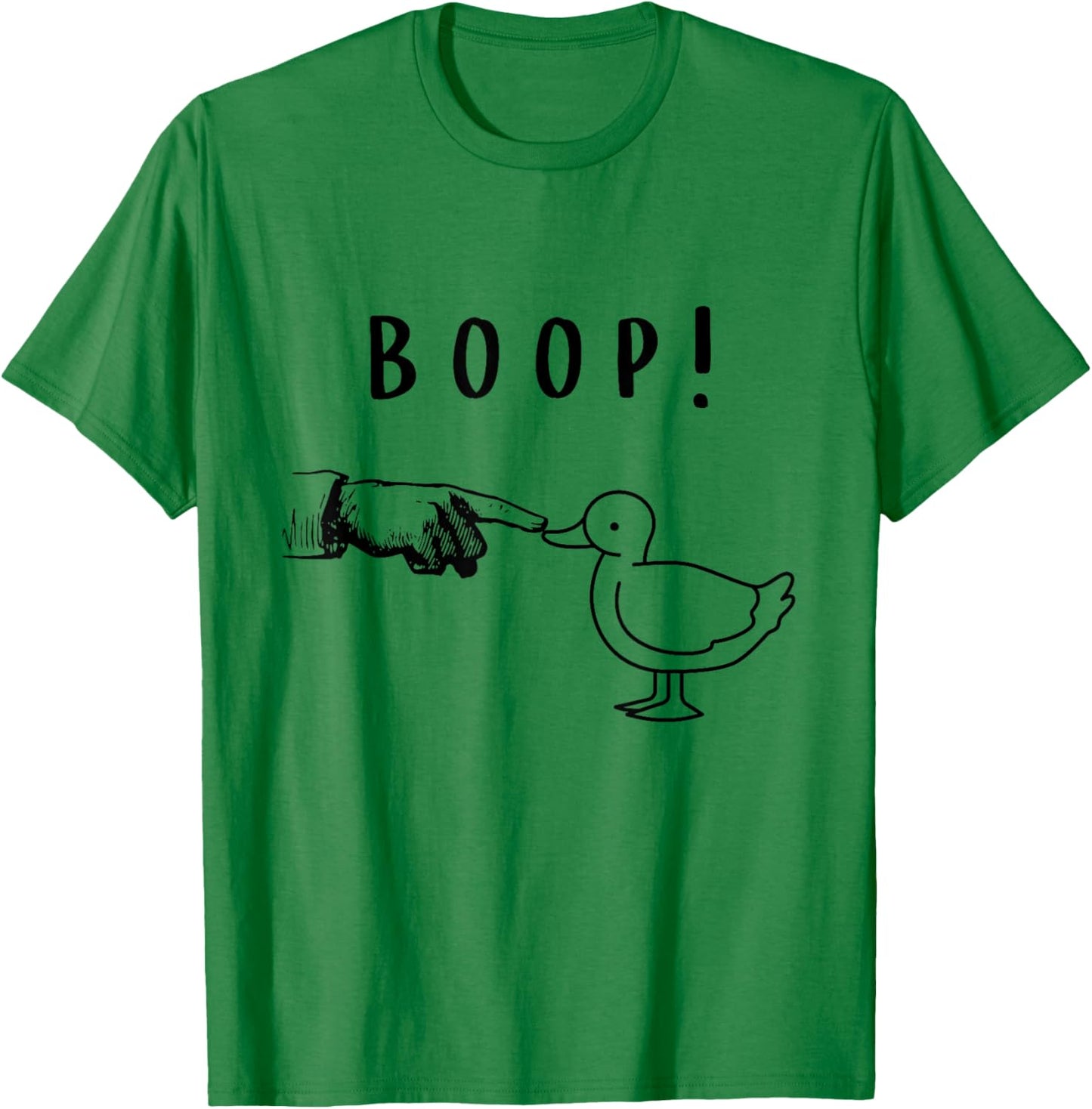 Duck Lover Funny Slogan Beak Boop Waterfowl Fowl Farmer T-Shirt - T-Shirt | Irish Green