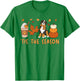 Tis The Season Bernedoodle Dog Fall Autumn Pumpkin Coffee T-Shirt - T-Shirt | Irish Green