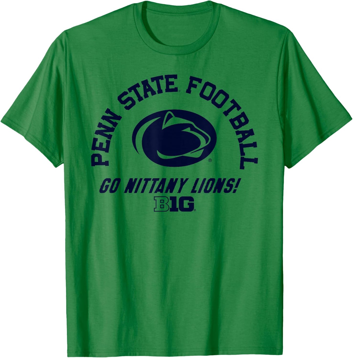 Penn State Nittany Lions Big 10 Football White T-Shirt - T-Shirt | Irish Green