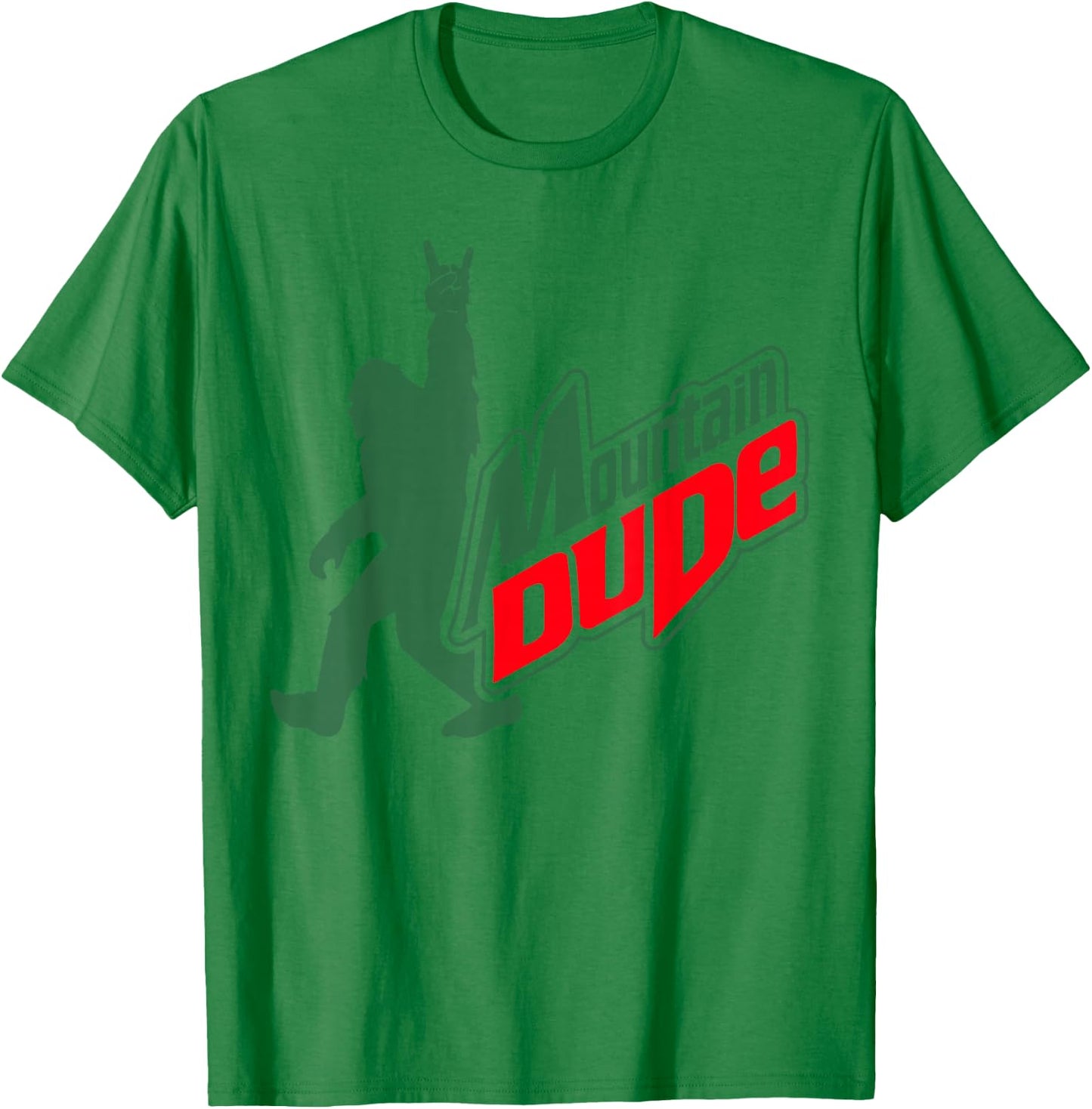 Mountain Dude Funny Bigfoot Sasquatch Hiking Gifts Men Women T-Shirt - T-Shirt | Irish Green