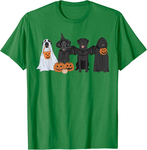 Cute Black Labrador Dog Halloween Pumpkin Labrador Dog Mom Men Women T-Shirt - T-Shirt | Irish Green