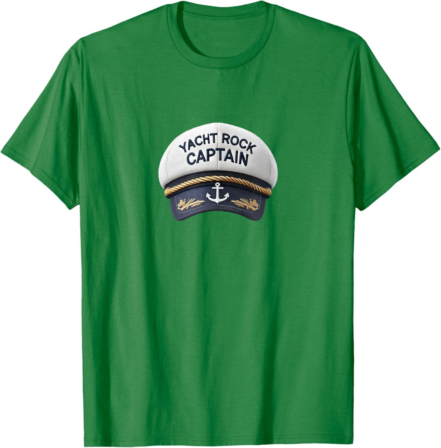 Yacht Rock Captain Sailor Cap T-Shirt - T-Shirt | Irish Green