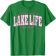 Lake Life Checkerboard Michigan Lake Summer Vacation Babe T-Shirt - T-Shirt | Irish Green