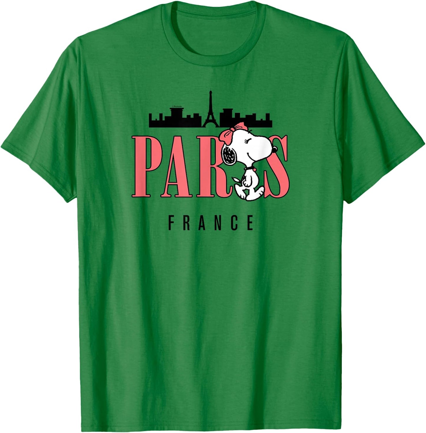 Peanuts - Belle Paris France T-Shirt - T-Shirt | Irish Green