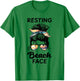 Resting Beach Face Funny Off-Duty Matching Summer Vacation T-Shirt - T-Shirt | Irish Green
