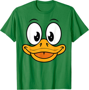 Duck Shirt Adult Kids Men Women Duck Face Costume T-Shirt - T-Shirt | Irish Green